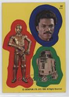 C-3PO, Lando Calrissian, R2-D2