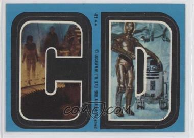 1980 Topps Star Wars: The Empire Strikes Back - Stickers #41 - C D