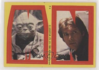 1980 Topps Star Wars: The Empire Strikes Back - Stickers #7 - M N