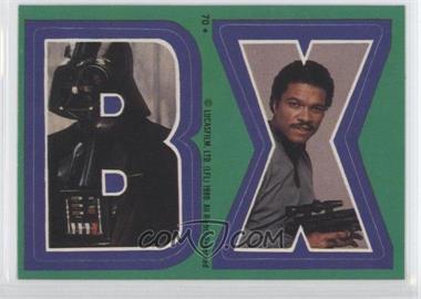 1980 Topps Star Wars: The Empire Strikes Back - Stickers #70 - B X