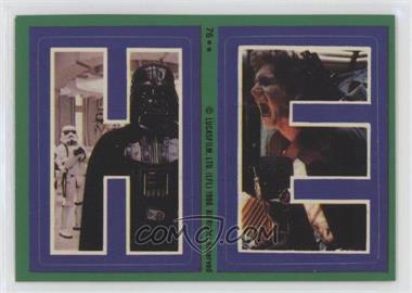 1980 Topps Star Wars: The Empire Strikes Back - Stickers #76 - H E