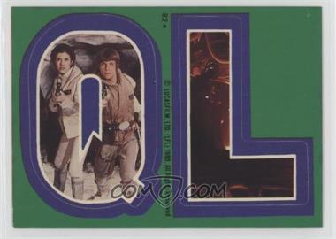 1980 Topps Star Wars: The Empire Strikes Back - Stickers #82 - Q L