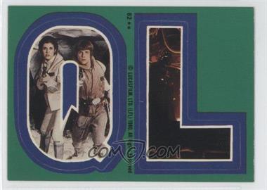 1980 Topps Star Wars: The Empire Strikes Back - Stickers #82 - Q L