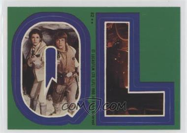 1980 Topps Star Wars: The Empire Strikes Back - Stickers #82 - Q L