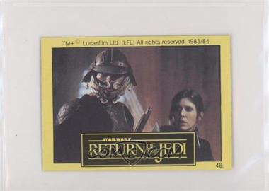 1983 Monty Fabrieken Return of the Jedi - [Base] #46 - Lando Calrissian, Princess Leia Organa