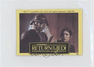 1983 Monty Fabrieken Return of the Jedi - [Base] #46 - Lando Calrissian, Princess Leia Organa