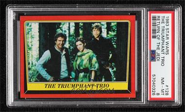 1983 Topps Star Wars: Return of the Jedi - [Base] #128 - The Triumphant Trio [PSA 8 NM‑MT]