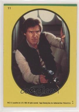 1983 Topps Star Wars: Return of the Jedi - Stickers #11.2 - Han Solo (Yellow)