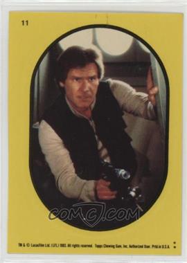 1983 Topps Star Wars: Return of the Jedi - Stickers #11.2 - Han Solo (Yellow)