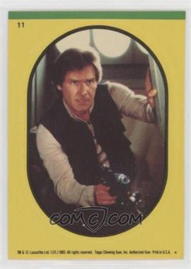 1983 Topps Star Wars: Return of the Jedi - Stickers #11.2 - Han Solo (Yellow)