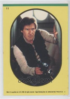 1983 Topps Star Wars: Return of the Jedi - Stickers #11.2 - Han Solo (Yellow)