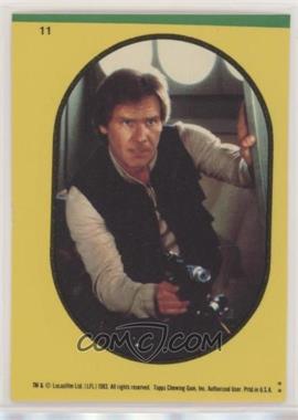 1983 Topps Star Wars: Return of the Jedi - Stickers #11.2 - Han Solo (Yellow)