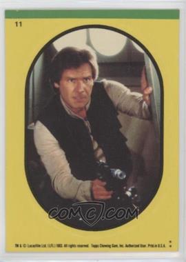 1983 Topps Star Wars: Return of the Jedi - Stickers #11.2 - Han Solo (Yellow)
