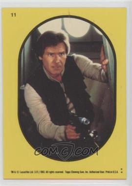 1983 Topps Star Wars: Return of the Jedi - Stickers #11.2 - Han Solo (Yellow)