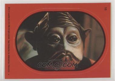 1983 Topps Star Wars: Return of the Jedi - Stickers #16.2 - Nien Nunb (Red)