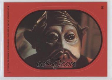 1983 Topps Star Wars: Return of the Jedi - Stickers #16.2 - Nien Nunb (Red)