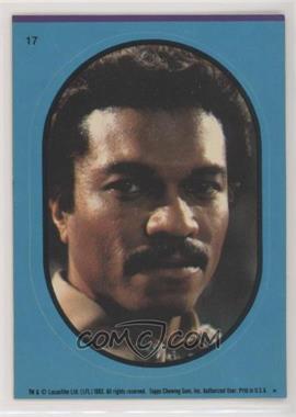 1983 Topps Star Wars: Return of the Jedi - Stickers #17.1 - Lando Calrissian (Blue)