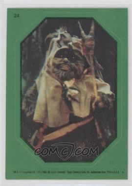 1983 Topps Star Wars: Return of the Jedi - Stickers #24.1 - Ewok (Green) [EX to NM]