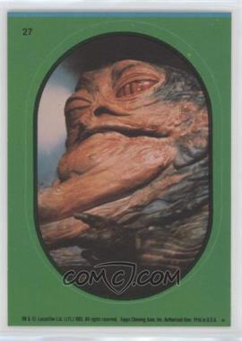 1983 Topps Star Wars: Return of the Jedi - Stickers #27.1 - Jabba The Hutt (Green)