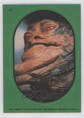 1983 Topps Star Wars: Return of the Jedi - Stickers #27.1 - Jabba The Hutt (Green)