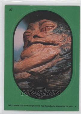 1983 Topps Star Wars: Return of the Jedi - Stickers #27.1 - Jabba The Hutt (Green)