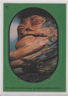 1983 Topps Star Wars: Return of the Jedi - Stickers #27.1 - Jabba The Hutt (Green)