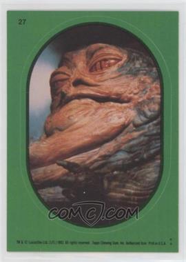 1983 Topps Star Wars: Return of the Jedi - Stickers #27.1 - Jabba The Hutt (Green)