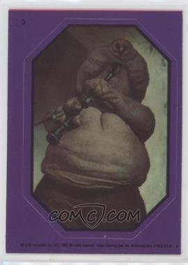 1983 Topps Star Wars: Return of the Jedi - Stickers #3.1 - Droopy McCool (Purple)