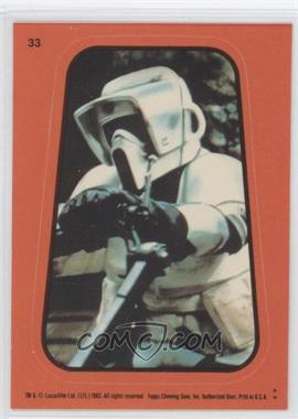 1983 Topps Star Wars: Return of the Jedi - Stickers #33.2 - Imperial Biker Scout (Orange)