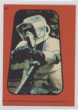 1983 Topps Star Wars: Return of the Jedi - Stickers #33.2 - Imperial Biker Scout (Orange)