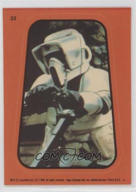1983 Topps Star Wars: Return of the Jedi - Stickers #33.2 - Imperial Biker Scout (Orange)
