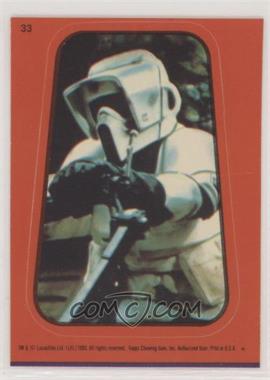 1983 Topps Star Wars: Return of the Jedi - Stickers #33.2 - Imperial Biker Scout (Orange)