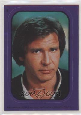 1983 Topps Star Wars: Return of the Jedi - Stickers #8.1 - Han Solo (Purple)