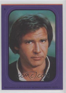 1983 Topps Star Wars: Return of the Jedi - Stickers #8.1 - Han Solo (Purple)