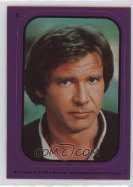 1983 Topps Star Wars: Return of the Jedi - Stickers #8.1 - Han Solo (Purple)