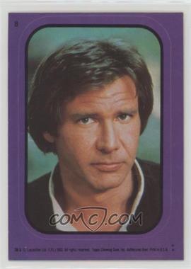 1983 Topps Star Wars: Return of the Jedi - Stickers #8.1 - Han Solo (Purple)