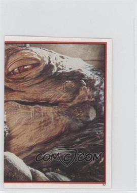 1983 Topps Star Wars: Return of the Jedi Album Stickers - [Base] #77 - Leia Organa, Jabba The Hutt