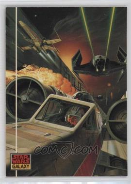 1993 Topps Star Wars Galaxy - [Base] #16 - The Design of Star Wars - The Death Star Trench