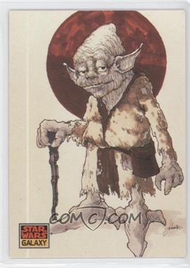 1993 Topps Star Wars Galaxy - [Base] #23 - The Design of Star Wars - Yoda