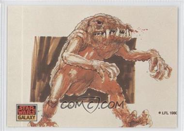 1993 Topps Star Wars Galaxy - [Base] #34 - The Design of Star Wars - The Rancor