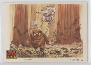 1993 Topps Star Wars Galaxy - [Base] #40 - The Design of Star Wars - Ewoks