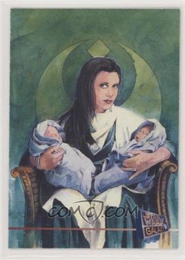 1995 Topps Star Wars Galaxy Series 3 - Promos #P7 - Leia Organa, Jacen Solo, Jania Solo