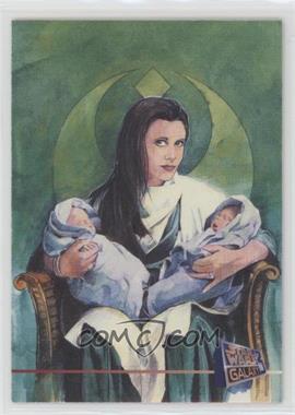 1995 Topps Star Wars Galaxy Series 3 - Promos #P7 - Leia Organa, Jacen Solo, Jania Solo