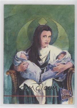 1995 Topps Star Wars Galaxy Series 3 - Promos #P7 - Leia Organa, Jacen Solo, Jania Solo