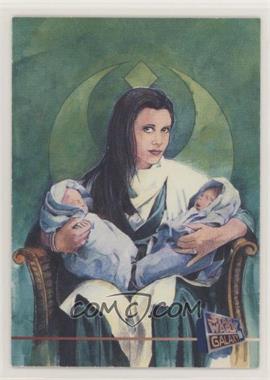 1995 Topps Star Wars Galaxy Series 3 - Promos #P7 - Leia Organa, Jacen Solo, Jania Solo