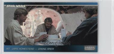 1995 Topps Star Wars Widevision - [Base] #19 - Int. Lars Homestead - Dining Area