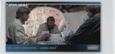 1995 Topps Star Wars Widevision - [Base] #19 - Int. Lars Homestead - Dining Area