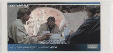 1995 Topps Star Wars Widevision - [Base] #19 - Int. Lars Homestead - Dining Area