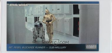 1995 Topps Star Wars Widevision - [Base] #4 - Int. Rebel Blockade Runner - Sub-Hallway