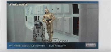 1995 Topps Star Wars Widevision - [Base] #4 - Int. Rebel Blockade Runner - Sub-Hallway